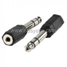 6.35mm stereo plug to 3.5mm stereo,mono socket adapter